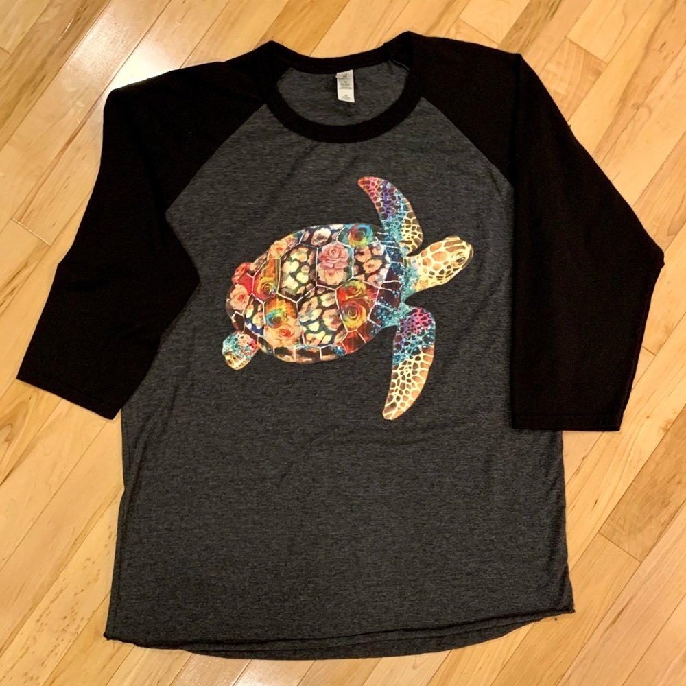 Jerzees Unisex 3/4Length Sleeve Screen Printed Tee